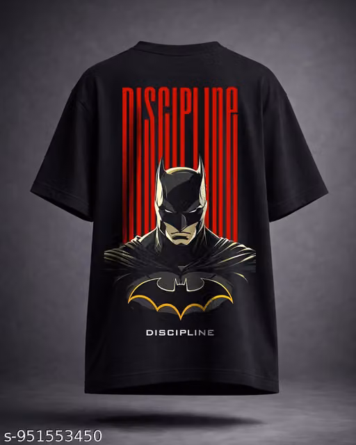 Batman Discipline Back Print Oversized T-Shirt