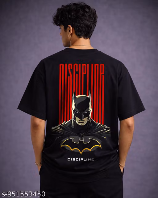 Buy Batman Discipline Back Print Oversized T-Shirt tshirts online India